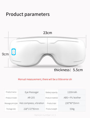 Gepersonaliseerd Lable Logo Warm Compress Oogverzorging Massager voor Smart Electric Eye Massage