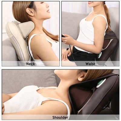 's Beste Witte Shiatsu Infrarood Heat Neck Kneading Massage Kussen met lange batterijduur