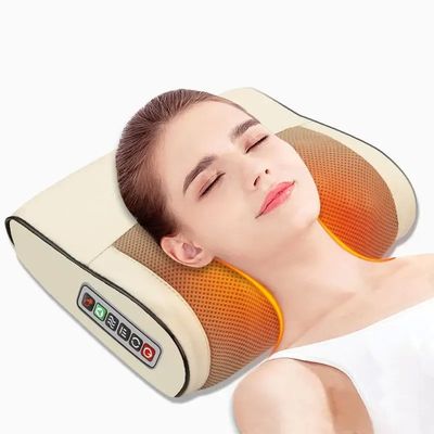 De beste Shiatsu Infrarood Heat Neck Kneading Massage Kussen met 500mAh batterij