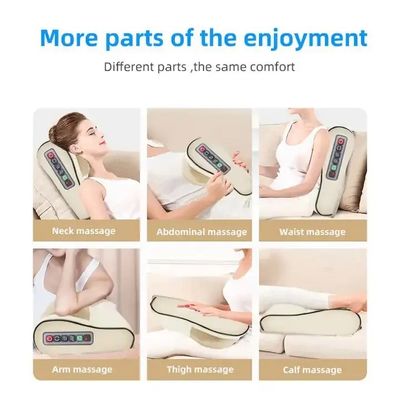 De beste Shiatsu Infrarood Heat Neck Kneading Massage Kussen met 500mAh batterij