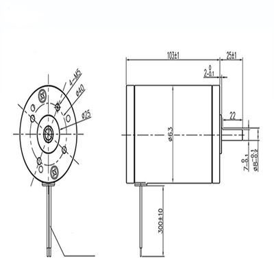 24VDC borstelmotor 0,18n. M 2800 tpm Elektromotor Permanente magneet Motor Efficiëntie IE 1