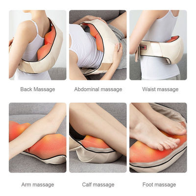 U-vormige kneedende schouderhalsmassage kussen met verwarming en infrarood fysiotherapie