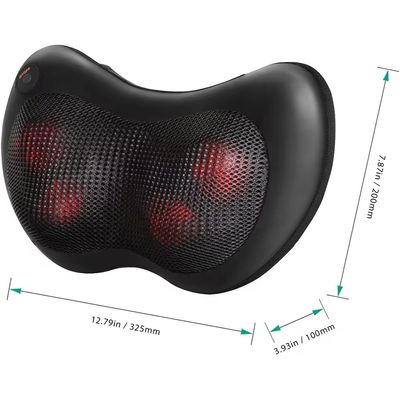 Handmatige besturing 4 Hoofden Neck Massage Auto kussen Massager met timing functie 1,5 kg Gewicht
