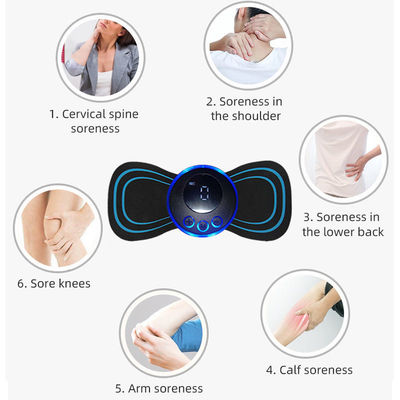 Zwart handgestuurd draagbaar ontwerp 4 hoofden nek massage auto kussen massager nek