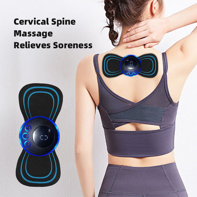 Zwart handgestuurd draagbaar ontwerp 4 hoofden nek massage auto kussen massager nek