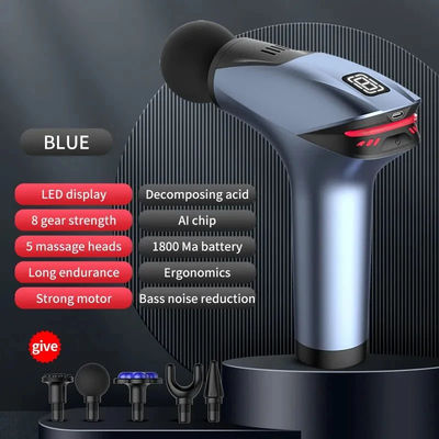 Nano Silica Gel Handle Elektrisch Massagepistool voor Draagbare Deep Tissue Fascial Recovery