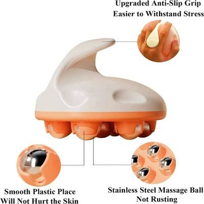 Spieren rug nek gewricht Voet schouder been vetverbranding Lichaamsvorming Massagetool Buik dij Kalf afslanken 3D-roller massager