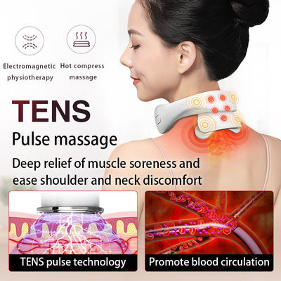 0.5 kg Custom Travel Smart Wireless U-vormige elektrische nek- en schoudermassage met verwarmingsplaster