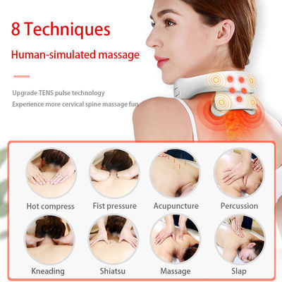 0.5 kg Custom Travel Smart Wireless U-vormige elektrische nek- en schoudermassage met verwarmingsplaster