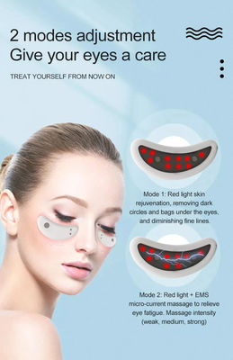 35X74MM Product EMS Slimme massager voor vervaagde fijne lijnen Donkere kringen Gezwollen oogzak