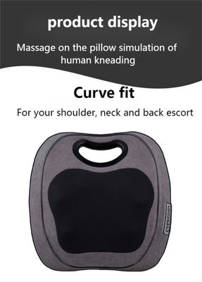 Elektrisch diep Shiatsu nek schouder rug massage kussen met rollende kneedwarmte 8W massager