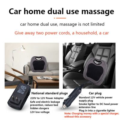 Elektrisch diep Shiatsu nek schouder rug massage kussen met rollende kneedwarmte 8W massager