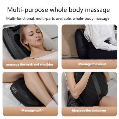 Elektrisch diep Shiatsu nek schouder rug massage kussen met rollende kneedwarmte 8W massager