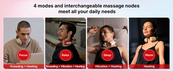 Zeg afscheid van diepe weefselpijn met de draadloze nekmassage en verwarmde apparatuur