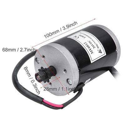 Elektrische fiets scooter E-fiets controller geborstelde motor 24V 100w hoge snelheid met riem katrol