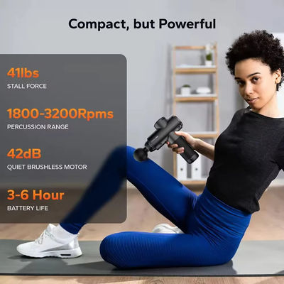 12 snelheden Vibratie Timing Control Massage pistool voor fitness en spier ontspanning