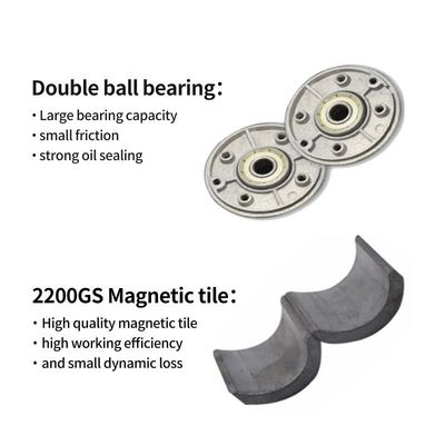 Borstelcommutatie Permanente magneetmotor met hoog koppel 30W 12V / 24V DIY-generatormotor