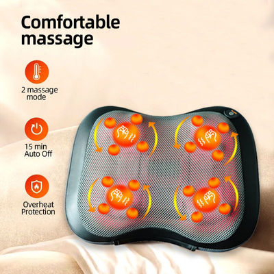 12V batterijcapaciteit Massage kussen voor pijnverlichting in de onderrug Grote massagegebied