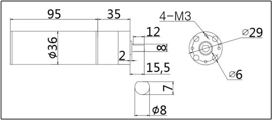 Permanente magneetconstructie 5kw borstelloze gelijkstroommotor voor elektrische motorfiets