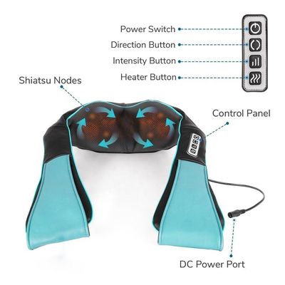 25W elektrische volledige lichaam diep weefsel kneed kussen massage shiatsu rug schouder en nek massager met warmte