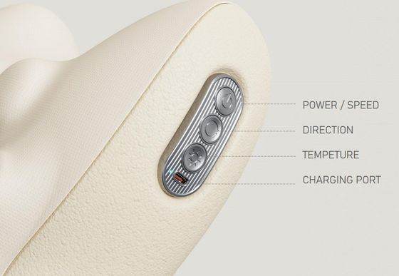 3W nominale kracht draadloze trillende verwarming massage bal voor schouders rug en buik