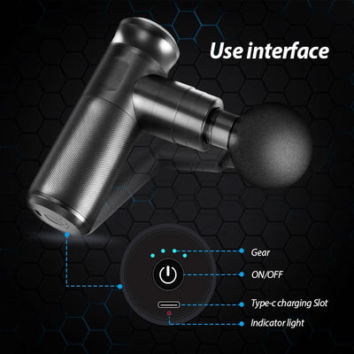 Custom Logo Gun Massager Timing Control en 6 uur werktijd voor het ontspannen van diepe spieren
