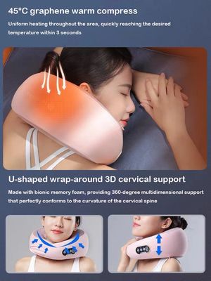 Infrarood Fysiotherapie Warm Therapie Vibrating Mini Cervical Smart Relax Neck Massager