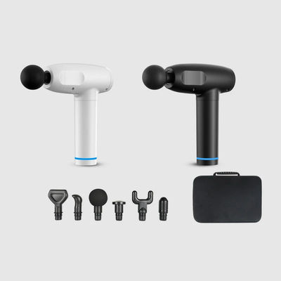 Lichaamsmassage Mini spiermassage pistool met 6 massagekoppen en timing control functie