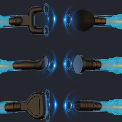 Lichaamsmassage Mini spiermassage pistool met 6 massagekoppen en timing control functie