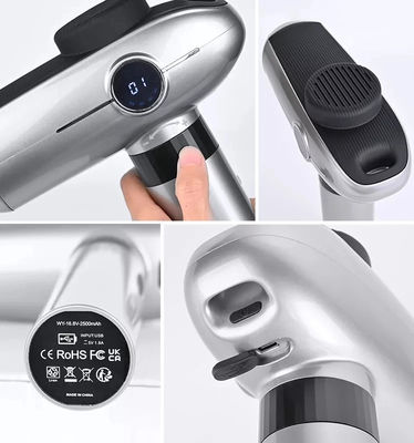 Lcd-scherm massager trilling 30 snelheid mini-massage pistool voor volledige lichaams ontspanning