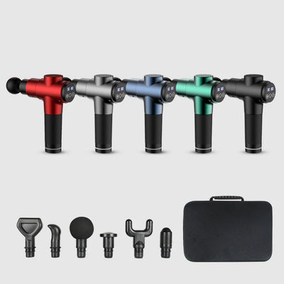 Gepersonaliseerd kleuren mini massage pistool 5 bestanden verstelbaar voor diepe weefsel spiermassage