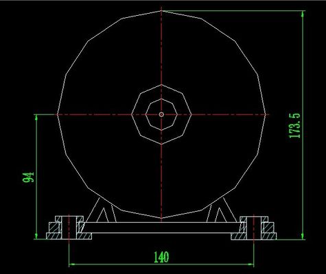 2.0HP wisselstroommotor voor loopbanden 220V/110V 180-4800 RPM Nominale frequentie 50Hz loopbanden