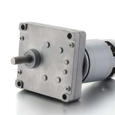 Zilveren 42 mm High Torque Square Spur Gear DC Motor 12V 24V 21.1W Gepoetste DC Gear Motor