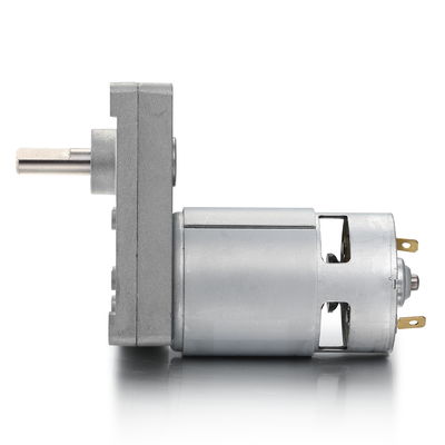 Zilveren 42 mm High Torque Square Spur Gear DC Motor 12V 24V 21.1W Gepoetste DC Gear Motor
