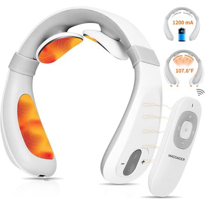 Innovatieve mini-elektrische nekmassager met intelligente afstandsbediening 18,5X17X6,5 cm
