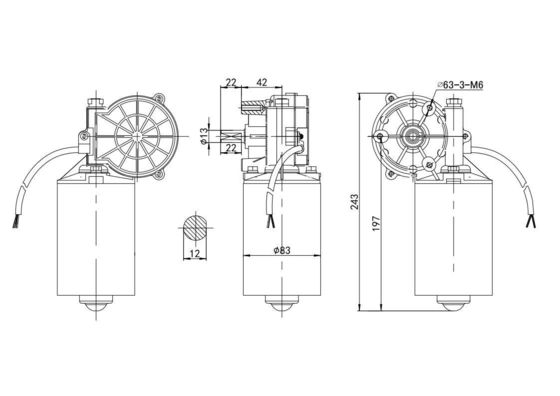 150kw elektrische motor DC voor golf auto borstelloze DC motor 24v permanente magneet constructie