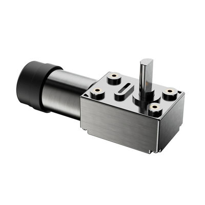 65% efficiëntie Elektrische DC-motor met hoog koppel 24 V wormversnellingsmotor met reductieversnellingsrem