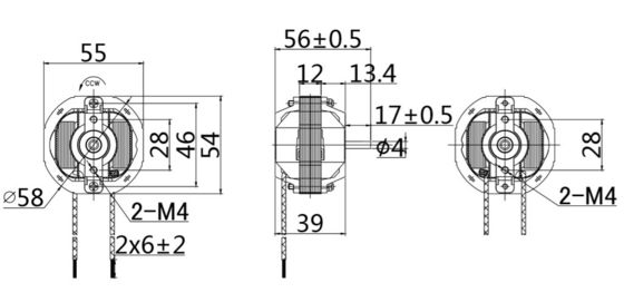 Een universele wisselstroommotor met een laag geluid en een hoog koppel van 2000-3000 tpm
