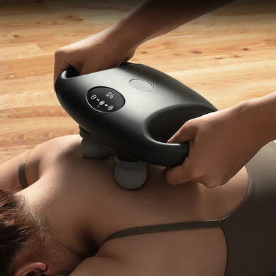 Vierkop elektrische massageguns met trillingsfunctie 22X20X10 cm 5 snelheidsniveaus