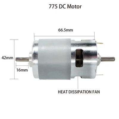 Waterdicht dubbel kogellager PMDC elektrische borstel borstelloze DC-motor voor 50 Hz frequentie