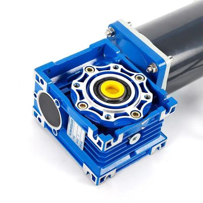 6w-300w Brush DC Electric Motor met NMRV Worm Gear Box 12V/24V/48V 60mm-104mm DC Motor
