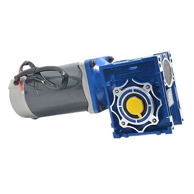 6w-300w Brush DC Electric Motor met NMRV Worm Gear Box 12V/24V/48V 60mm-104mm DC Motor