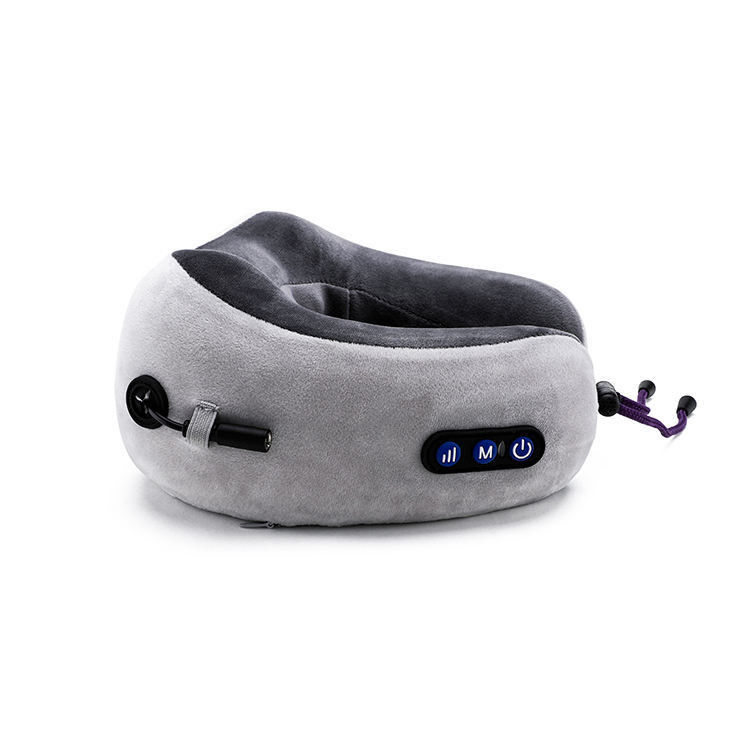 Verbeter je slaap en verlicht nekpijn met onze elektrische massagekussing in de vorm van een U.