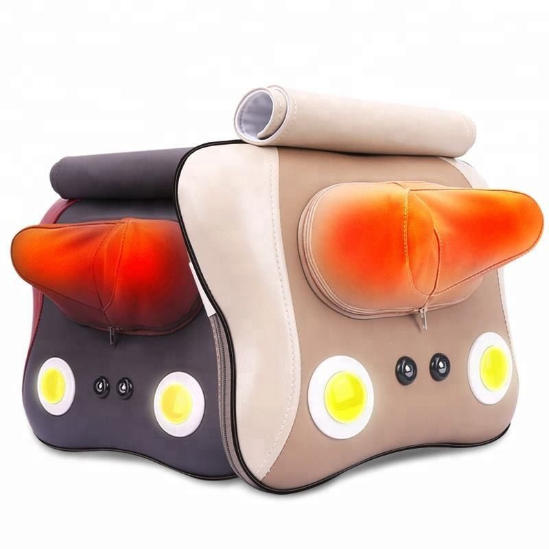 's Beste Witte Shiatsu Infrarood Heat Neck Kneading Massage Kussen met lange batterijduur