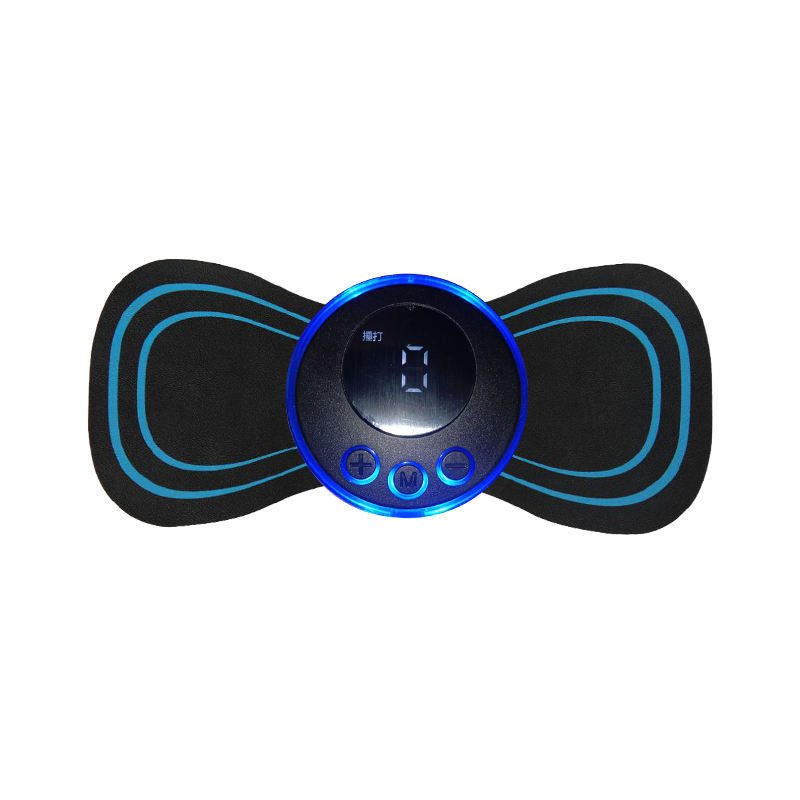 Zwart handgestuurd draagbaar ontwerp 4 hoofden nek massage auto kussen massager nek