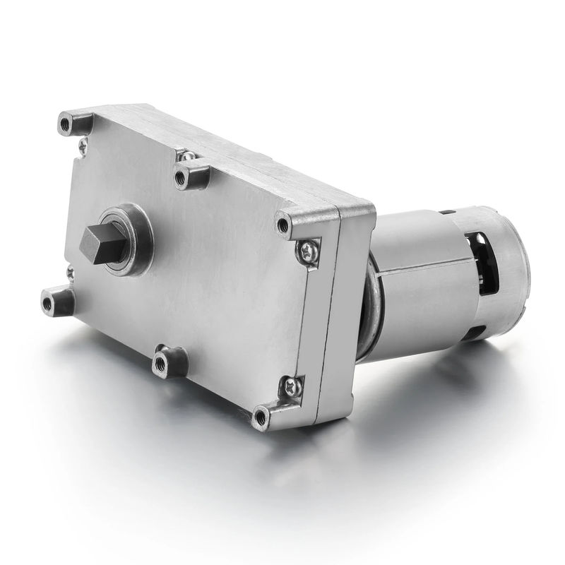 Hoog koppel laag toerental Universele 12V gelijkstroomversnellingsmotor Model IP 44 Beschermingsspurversnellingsontwerp