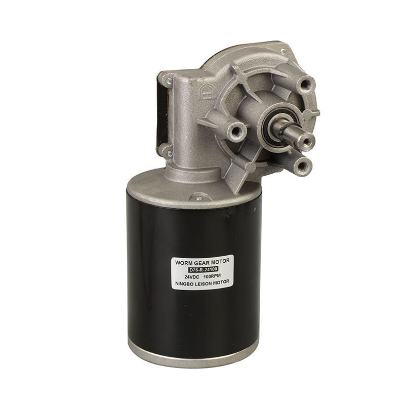 76MM 12V DC versnellingsmotor 200W rechthoekige as 80rpm 90 graden worm versnellingsbak